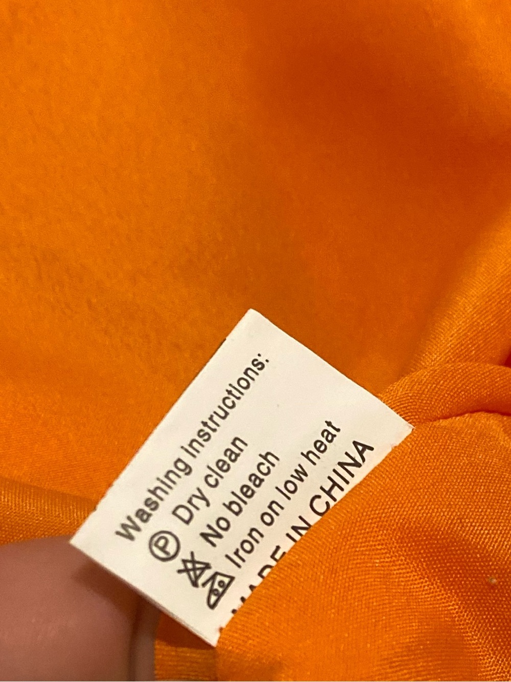 One-Shoulder Orange Evening Gown size 6 NWOT - Picture 9 of 9